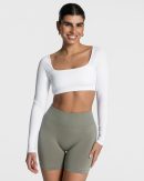 Femme Backless Longsleeve in Weiß für Damen