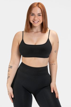 Femme Backless Bh Damenhose in Schwarz