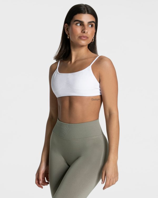 Femme Backless Bh Weiß für Sport und Alltag