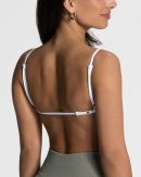 Femme Backless Bh Weiß für Sport und Alltag