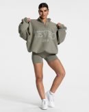 Femme Half Zip Sweater Khaki – bequem und stylisch