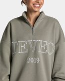 Femme Half Zip Sweater Khaki – bequem und stylisch