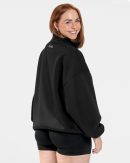 Femme Half Zip Sweater Schwarz – bequem und styli