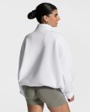 Femme Half Zip Sweater Weiß für Sport und Alltag