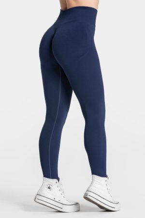 Femme Sculpt Scrunch Leggings Dunkelblau – bequem