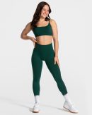 Femme Sculpt Scrunch Leggings Dunkelgrün mit hohe