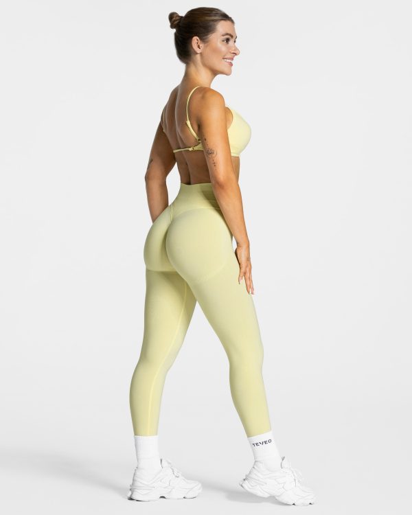 Femme Backless Bh Damenhose in Gelb – Bild 5