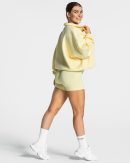 Modische Femme Half Zip Sweater in Farbe Gelb