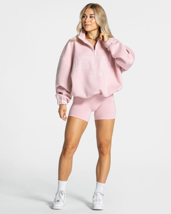 Femme Half Zip Sweater in Rosa für Damen – Bild 3