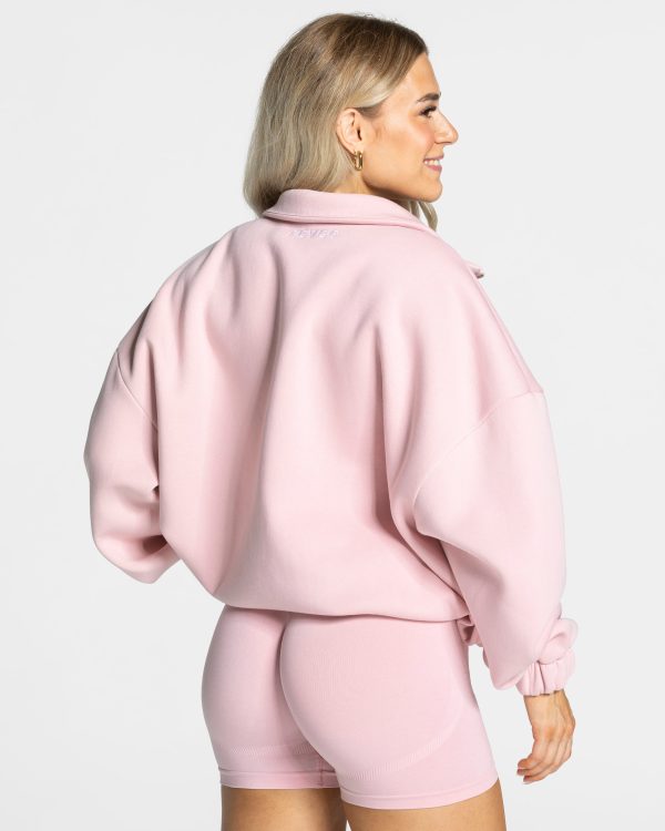 Femme Half Zip Sweater in Rosa für Damen – Bild 2