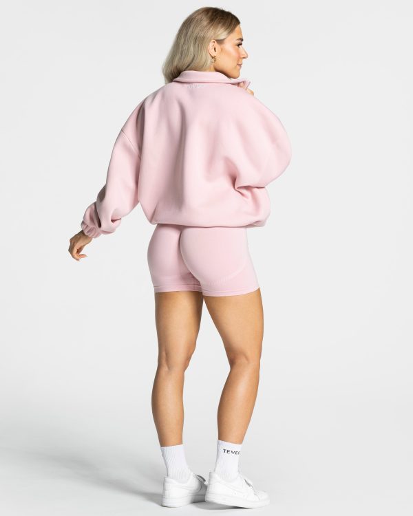 Femme Half Zip Sweater in Rosa für Damen – Bild 5