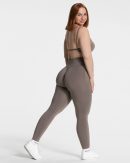 Femme Sculpt Scrunch Leggings Damenhose in Mokka
