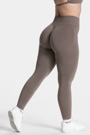 Femme Sculpt Scrunch Leggings Damenhose in Mokka