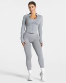 Damen Femme Shaping Zip Jacke Grau mit Komfort