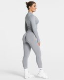Damen Femme Shaping Zip Jacke Grau mit Komfort