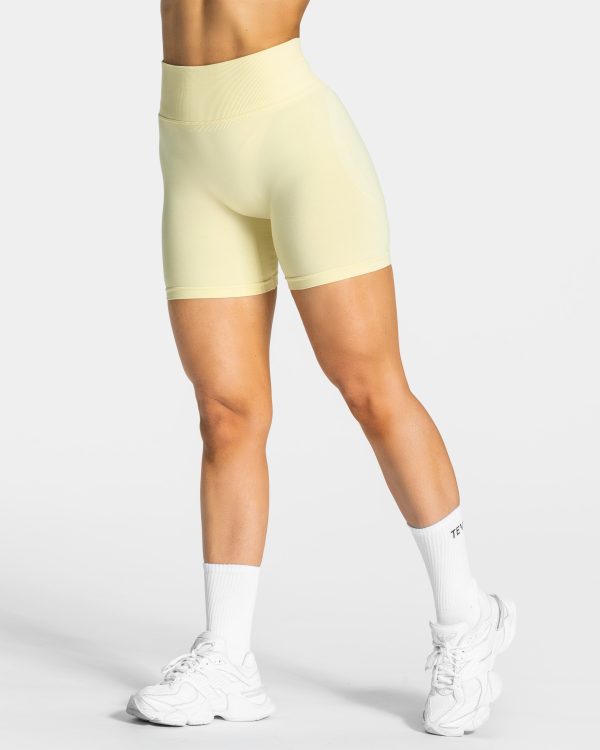Modische Femme Sculpt Scrunch Short in Farbe Gelb – Bild 2