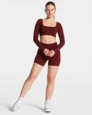 Femme Sculpt Scrunch Short Weinrot – bequem und s