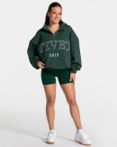 Femme Half Zip Sweater für Frauen in Dunkelgrün