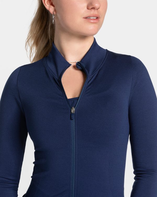 Femme Shaping Zip Jacke für Frauen in Dunkelblau – Bild 4
