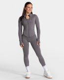 Femme Shaping Zip Jacke Graphit – bequem und styl