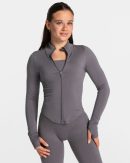 Femme Shaping Zip Jacke Graphit – bequem und styl