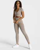 Damen Focus Crop Top Dust mit Komfort