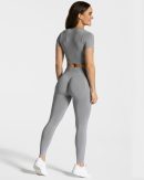 Focus Crop Top in Grau für Damen