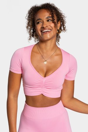 Focus Crop Top für Frauen in Pink