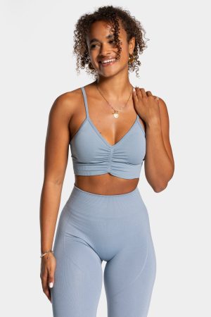 Damen Focus Bh Stahlblau mit Komfort