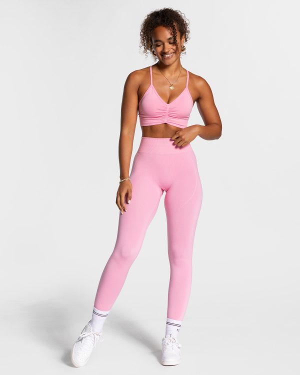 Focus Scrunch Leggings Pink mit hoher Taille – Bild 3