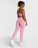 Focus Scrunch Leggings Pink mit hoher Taille