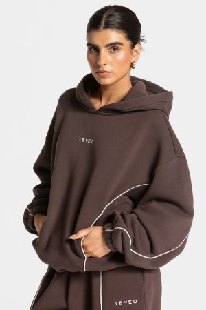 Modische Ignite Hooded Sweater in Farbe Espresso