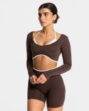Ignite Longsleeve  Espresso mit hoher Taille