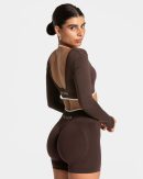 Ignite Longsleeve  Espresso mit hoher Taille