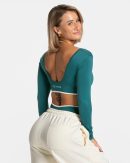 Ignite Longsleeve  Petrol mit hoher Taille