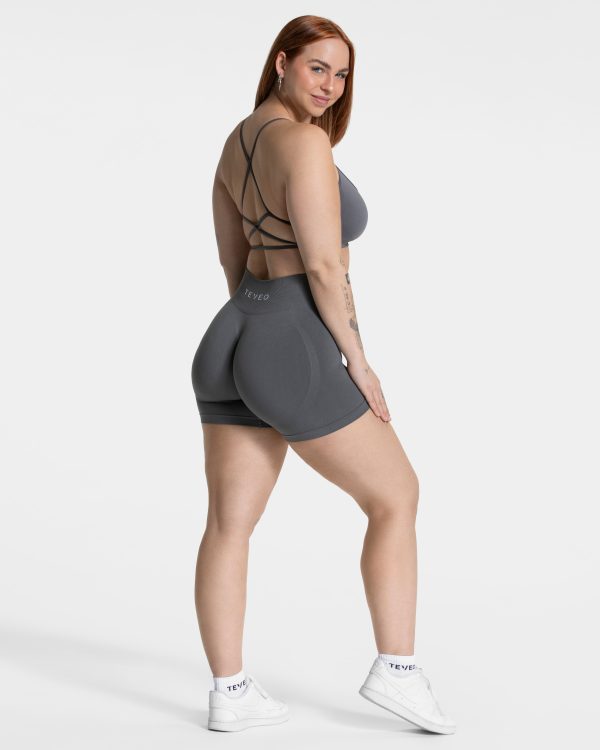 Modische Pure Covert Scrunch Short in Farbe Graph – Bild 3
