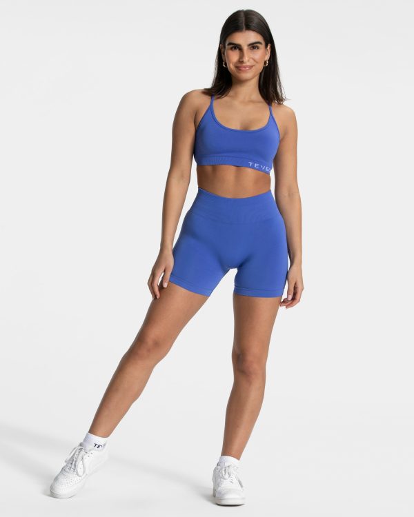Pure Covert Scrunch Short für Frauen in Royalblau – Bild 5
