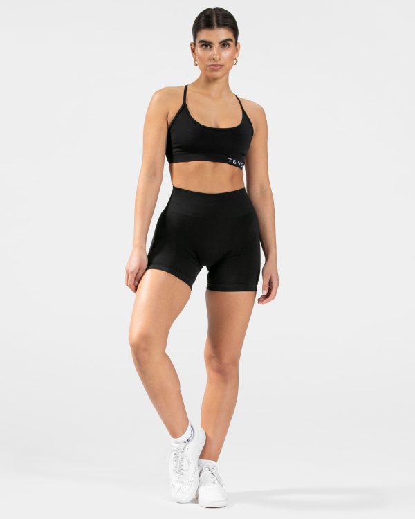 Damen Pure Covert Scrunch Short Schwarz mit Komfo – Bild 5