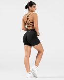 Damen Pure Covert Scrunch Short Schwarz mit Komfo