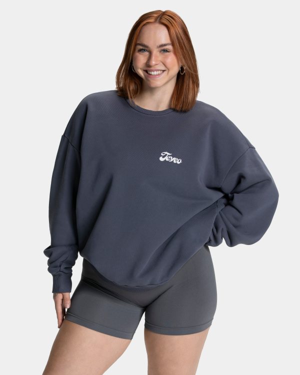 Pure Oversized Sweater Graphit – bequem und styli – Bild 2