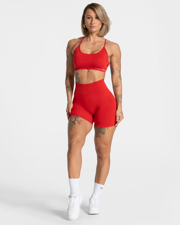 Damen Pure Covert Scrunch Short Rot mit Komfort – Bild 5