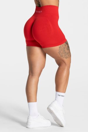 Damen Pure Covert Scrunch Short Rot mit Komfort