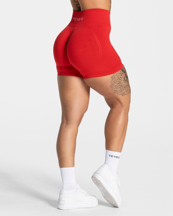 Damen Pure Covert Scrunch Short Rot mit Komfort