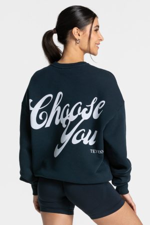 Pure Oversized Sweater Midnight – bequem und styl
