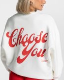 Modische Pure Oversized Sweater Off in Farbe White
