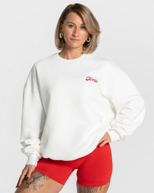 Modische Pure Oversized Sweater Off in Farbe White – Bild 2