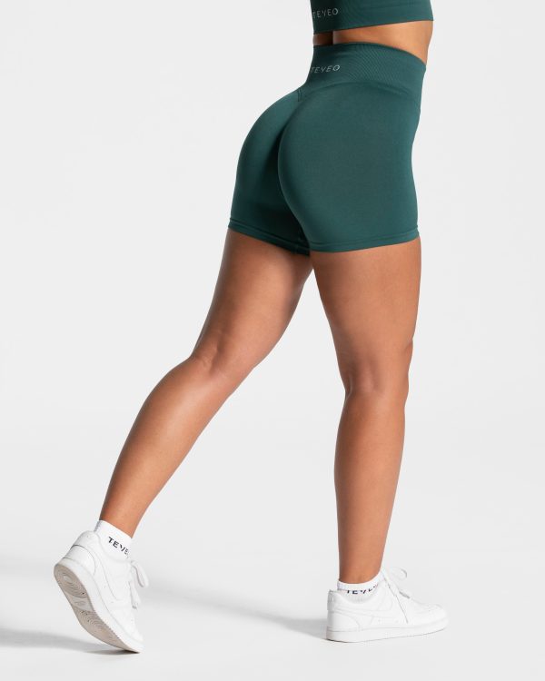 Sensation Short Damenhose in Dunkelgrün – Bild 2