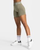 Signature Covert Scrunch Short Khaki – bequem und