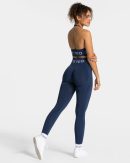 Signature Scrunch Leggings Dunkelblau – bequem un