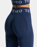 Signature Scrunch Leggings Dunkelblau – bequem un